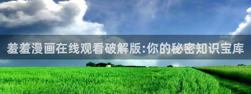 里番动漫官网网址：羞羞漫画在线观看破解版:你的秘密知识宝库